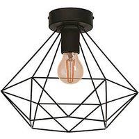 Eglo Tarbes Ceiling Light Black (672PL)