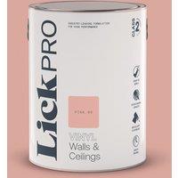 LickPro 5Ltr Pink 09 Vinyl Matt Emulsion Paint (672TM)