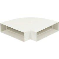 Manrose Horizontal 90 Bend White 212mm (67560)
