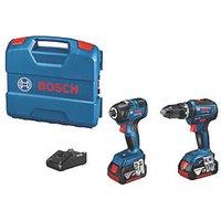 Bosch 06019J2171 18V 2 x 4.0Ah Li-Ion Coolpack Brushless Cordless Power Tool Twin Pack (675FU)