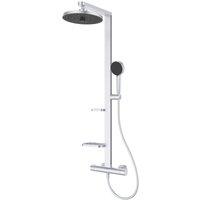 Ideal Standard Alu+ HP/Combi Flexible Exposed Silver Thermostatic Mixer Shower (675KU)