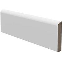 Essentials Primed MDF Round & Bullnose Skirting Board 2400mm x 94mm x 14.5mm 4 Pack (675RE)