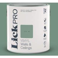 LickPro 2.5Ltr Teal 05 Vinyl Matt Emulsion Paint (675TM)