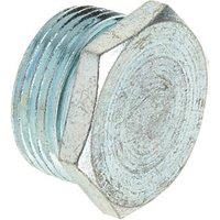 Deta Bright Zinc-Plated Hex Plugs 25mm 10 Pack (6765J)
