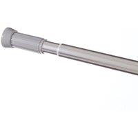 Straight Extendable Shower Curtain Rail Aluminium Chrome 1100-2000mm (6767X)