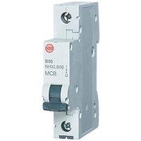 Wylex 50A SP B Curve MCB (676FR)