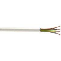 Time 3184Y White 4-Core 1mm Flexible Cable 25m Drum (676JY)