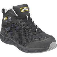 JCB Hydradig Size 10 Black Steel Toe Cap Safety Boots (676KV)
