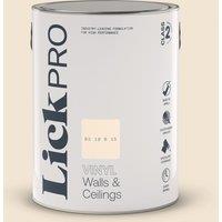 LickPro 5Ltr White BS 10 B 15 Vinyl Matt Emulsion Paint (676TM)