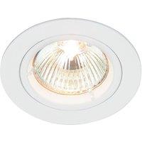 Saxby Cast Fixed Recessed Downlight Gloss White (676VX)