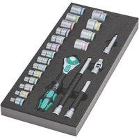 Wera 9721/8000 B Zyklop Speed Foam Insert 3/8" Drive Ratchet & Socket Set 23 Pcs (676XX)