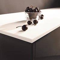 Metis White Composite Kitchen Worktop 3050mm x 620mm x 15mm (677PH)