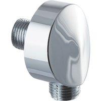 ETAL Pinto Round Shower Wall Outlet Elbow Chrome 49mm (677VN)