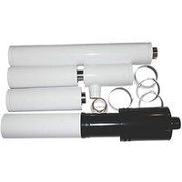 Grant Internal High Level Vertical Flue Over 26kW 3m White (678KP)