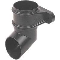 FloPlast Cast Iron Effect Round Shoe Black 68mm (67937)