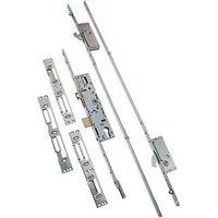 ERA Stainless Steel Euro Profile 2-Hook Replacement Door Multi-Point Lock Kit 53mm Case - 35mm Backset (6799T)