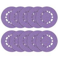 Trend AB/150/240A 240 Grit 12-Hole Punched Multi-Material Sanding Discs 150mm 10 Pack (679PV)