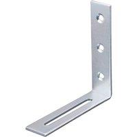 Essentials Adjustable Corner Brackets Silver 80mm x 80mm x 20mm 10 Pack (679TE)