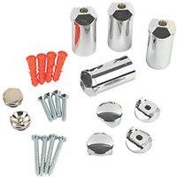 Kudox 30mm x 70mm Chrome Radiator Bracket Kit (68098)