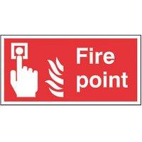 Essentials Non Photoluminescent "Fire Alarm Call Point" Sign 200mm x 400mm (680FG)