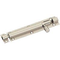 Smith & Locke Straight Barrel Door Bolt Satin Nickel 150mm (681PY)