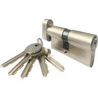 Smith & Locke 6-Pin Cylinder Thumbturn Lock 45-50 (95mm) Satin Nickel (681TE)