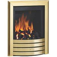 Be Modern Design Brass Slide Control Inset Gas Manual Fire 510mm x 123mm x 605mm (681TT)