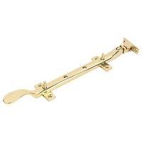 Smith & Locke Victorian Casement Stay Polished Brass 250mm (6829R)