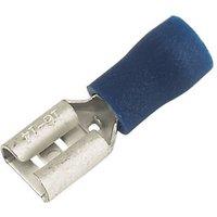 Essentials Insulated Blue 6.3mm Push-On (F) Crimps 100 Pack (68327)