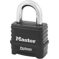 Master Lock ProSeries Weatherproof Combination Padlock Black 60mm (6841D)