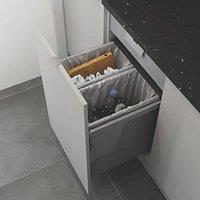 Essentials Vigote Pull-Out Bin Anthracite 58Ltr (684PY)
