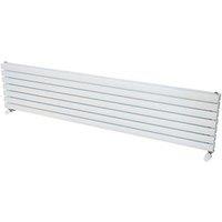 Ximax Fortuna 410mm x 1800mm 4573BTU White Horizontal Designer Radiator (684TR)