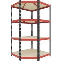 RB Boss Fastlok UDL/PC 4-Tier Metal Garage Shelving Unit 420mm x 750mm x 1800mm (684TW)