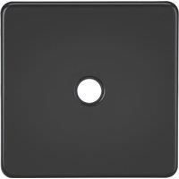 Knightsbridge Screwless 20A Unswitched Flex Outlet Matt Black (684YA)