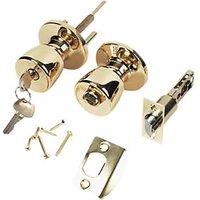 ERA Ball Mortice Knob Set Polished Brass 67mm (68592)