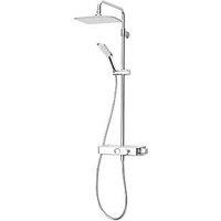 Triton HP/Combi Flexible Exposed Chrome Thermostatic Push Button Mixer Shower with Diverter (685JJ)