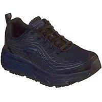 Skechers Max Cushioning Elite Sr Size 8 Womens Black Occupational Trainers (685PR)