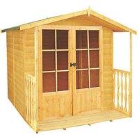 Shire Alnwick 6' 6" x 7' (Nominal) Apex Timber Summerhouse (685TJ)