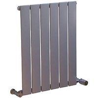 Ximax 600mm x 445mm 1055BTU Silver Vertical Designer Radiator (6865H)