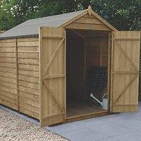 Forest 6' x 8' (Nominal) Apex Overlap Timber Shed with Base (686JR)