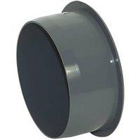FloPlast Push-Fit Socket Plug Anthracite Grey 110mm (686KJ)