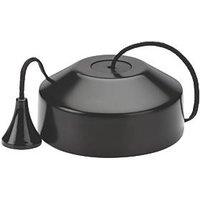 Knightsbridge 1-Way LED Pull Cord Dimmer Matt Black (687PY)