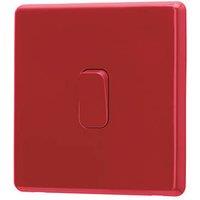Arlec 10A 1-Gang 2-Way Light Switch Red (687RU)