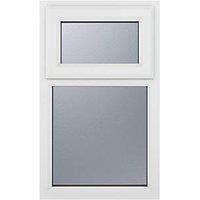 Crystal Top Opening Obscure Triple-Glazed Casement White uPVC Window 1040mm x 1190mm (688JM)