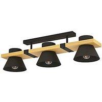 Eglo Maccles Ceiling Light Black/Brown (688PL)
