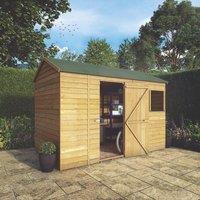 Mercia 9' 6" x 6' (Nominal) Reverse Apex Overlap Timber Shed (688YL)