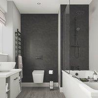Multipanel Hydrolock Bathroom Waterproof Wall Panel Matt Riven Slate 2400mm x 580mm x 11mm (689CG)