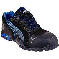 Puma Rio Low Size 10 Black Water-Resistant Safety Trainers (689JX)