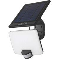 Luceco Outdoor LED Solar-Powered Floodlight with Detachable Panel With PIR Sensor Black 1500lm (689VJ)