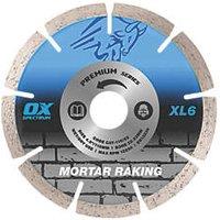 OX Trade XL6 Masonry Mortar Raking Diamond Blade 115mm x 22.23mm (690HP)